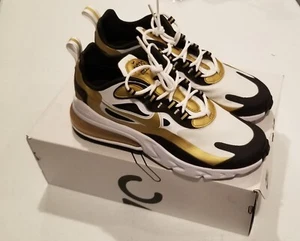 Nike Air Max 270 React Men's Size 8 Gold Metallic - Picture 1 of 9