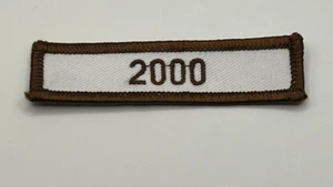 2000 brauner Bordürendienst gestickter Lasche Aufnäher - Bild 1 von 1