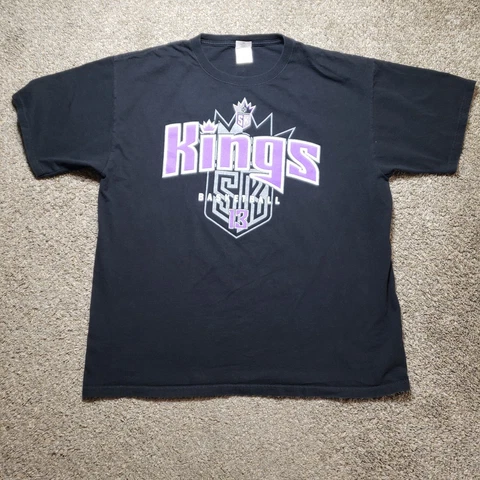 Sacramento Kings Shirt Mens XL Black Short Sleeve Evans NBA Basketball Cover