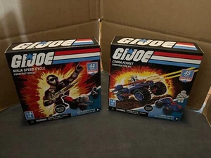 GI Joe Ninja Speed Cycle & Cobra ferret - 2 Construction Sets w/ Figures - NEW - Picture 1 of 11