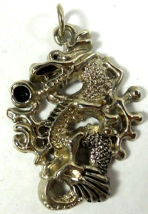 Colgante serpiente dragón metal oriental chino vintage joyería de moda - Imagen 1 de 4