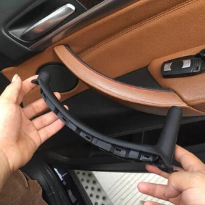 Right Black Interior Door Panel Handle Cover For 2008-2013 BMW X5 X6 E70 E71 E72 - Picture 1 of 3