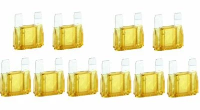 10件装20安培大刀片式Maxi保险丝适用于汽车房车船汽车(仅12伏) — 第 1/2 张图片