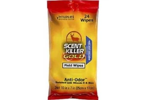 WRC Field Wipes Scent Killer Gold 24-Pack - Picture 1 of 1