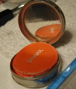 TANGEE ROUGE Refillable Metal Compact Case/Mirror The George Luft Co. NY w Disc - Picture 1 of 15
