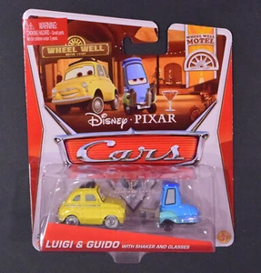 Luigi & Guido with Shaker & Glasses Disney Pixar Cars Wheel Well Motel New - Picture 1 of 4