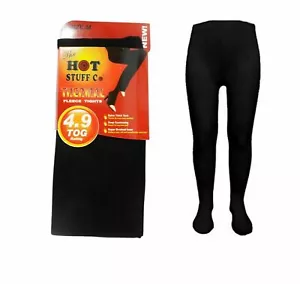 Ladies Women's Winter Warming Fleece Lined Thick Thermal Full Foot Tights S-XXL - Picture 1 of 3