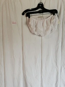 SOF Ruffled Tube Top White Size L - Picture 1 of 10