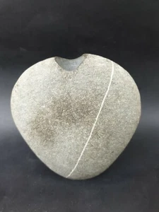 VASE SIGNIERT W. FRANKE, AUSTRIA LOCHVASE GROSS 15 cm x 14 cm, 2,4 kg - Picture 1 of 7