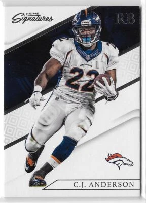 2016 Panini Prime Signatures C.J. Anderson Denver Broncos #136 - Image 1 of 2