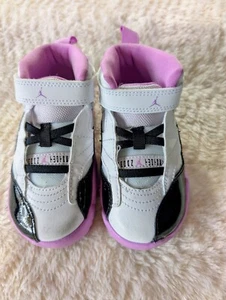 Nike Air Jordan Jumpman Toddler Shoes - Size 8.5 | Classic Style White & Purple - Picture 1 of 5