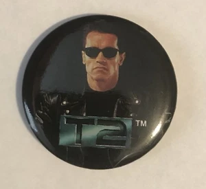 Spilla pulsante PROMO giorno del giudizio 2 CAROLCO Terminator 1991 come nuova T2 RARA Arnold - Foto 1 di 4