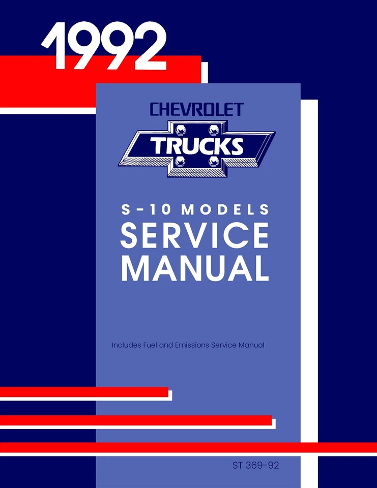 Manual de serviço de caminhão Chevrolet S-10 modelos 1992 - Imagem 1 de 4