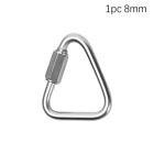 Kettle Buckle Chain Triangle Carabiner Hanging Hook Keychain Snap Clip