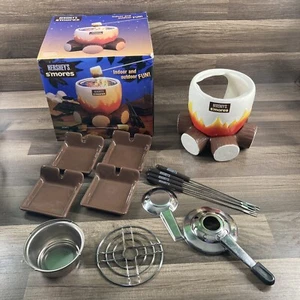 Hershey’s S’Mores Smores Maker Kit Indoor Outdoor Ceramic Camp Fire 2012 - Picture 1 of 4