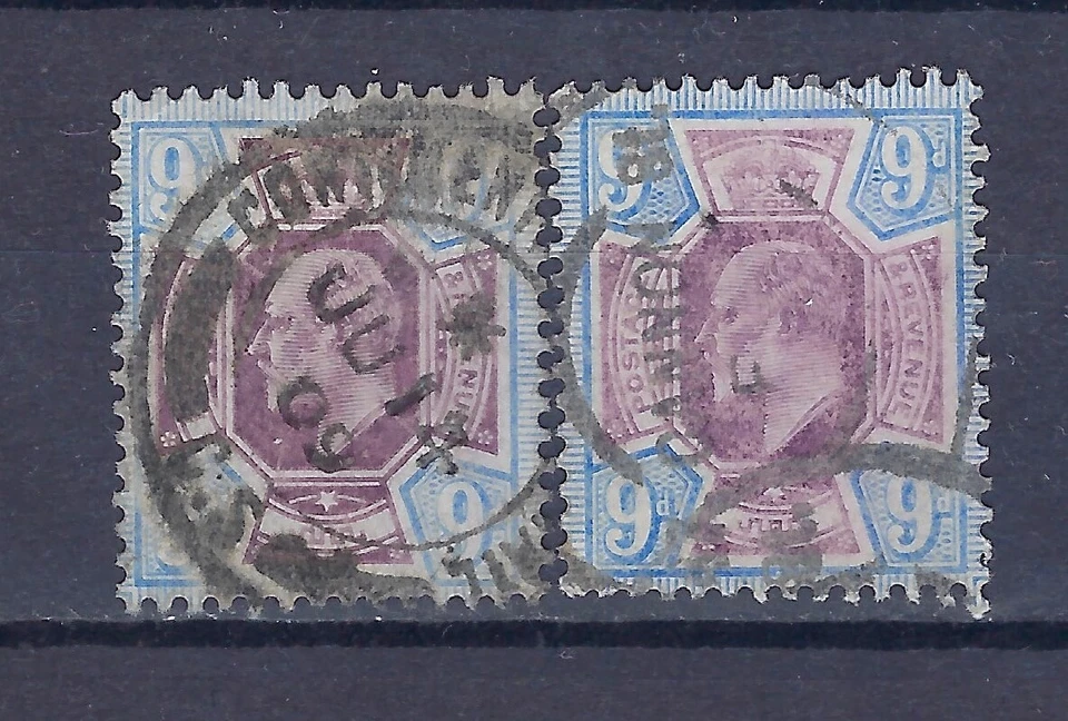 GB  "KE VII   9p   Sc#136" Shades CV $140 (GB296)* - Image 1 of 1