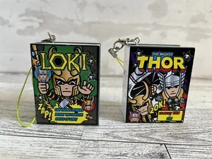 TokiDoki Marvel Frenzies LOKI AND THOR Comic Book Mini Keychain Backpack Hangers - Picture 1 of 4