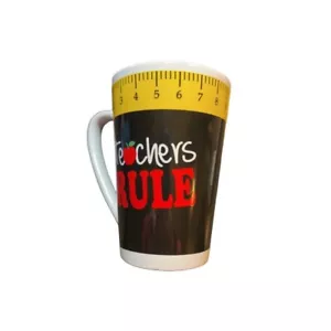 Mug-teachers Rule Nice Gift for teacher 8 inches high-Ceramic - Picture 1 of 3