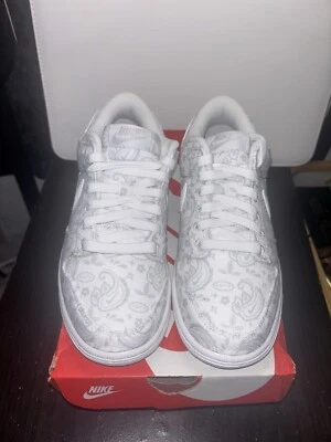 Size 6.5W- Nike Dunk Low White Paisley W Brand New / DS Fast Shipping! - Image 1 of 4