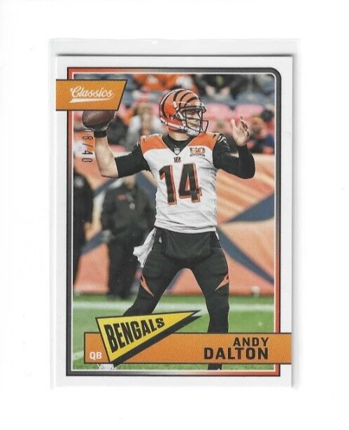 2018 Panini Classics Green Backs Parallels #20 Andy Dalton - CIN Bengals - 08/40 - Image 1 of 1