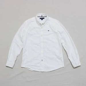 Tommy Hilfiger Boy Oxford long sleeves button down shirt size M(8-10) Pre-owned - Imagen 1 de 4