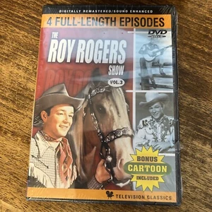 The Roy Rogers Show Vol. 3 with 4 full length episodes bonus cartoon New - Picture 1 of 2