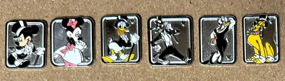 Complete SET (6) 2006 - HIDDEN MICKEY - STAGE TOP HAT  Disney PINS - Disneyland - Image 1 of 2