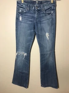Women's 7 For All Mankind | The Lexie Petite A Pocket Blue Jeans, Sz. 26 - Picture 1 of 6