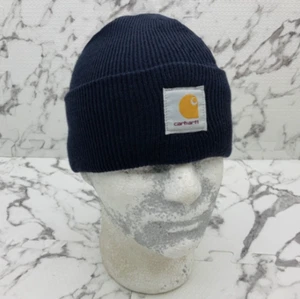 Herren Carhartt Marineblau Bündchen Freizeit Mützen Neu mit Etikett - Bild 1 von 4