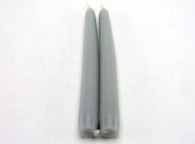 批量 2 x 8 英寸 Price's Venetian Dove 灰色蜡烛约 5 小时 燃烧时间 — 第 1/3 张图片