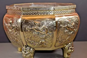 Large (7.3 kg) 19th Century Chinese/Sino-Tibetan Bronze Bowl/Jardiniere,c1880 - Picture 1 of 12