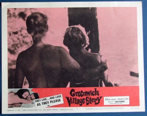 Vintage 1963 GREENWICH VILLAGE STORY Movie LC Beatnik New York Counter Culture - Picture 1 of 2