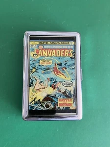 Marvel Comics Invaders with Captain*Mirror Metal Billfold/Stash Container*New* - Picture 1 of 6