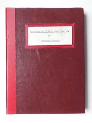 Johannes Brahms  Symphony no 1 in C minor Hawkes Pocket Scores study HB - Image 1 of 3