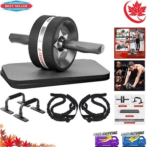 Versatile AB Wheel Roller Kit: 6-in-1 Exercise Roller with Resistance Bands - Bild 1 von 9
