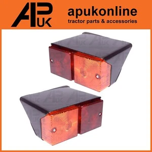 Pair Rear Tail Light Lamp L&R for Ford 6810 7410 7600 7610 7700 Tractor - Picture 1 of 5