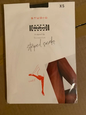 Medias Wolford serpiente a rayas (totalmente nuevas) Foto 1 de 2