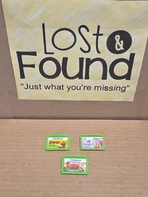 Lot (3) Leapfrog Leapster Leappad Explorer Games Scooby-Doo TinkerBell Tangled - Image 1 of 3