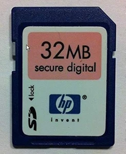 HP 32 MB SD Secure Digital Flash Memory Card (C8895A) - Picture 1 of 1