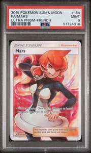 Carte Pokémon Mars 154/156 Full Art Dresseur Ultra Prisme Soleil & Lune POP 4 - Imagen 1 de 2