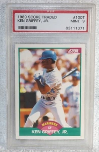 Tarjeta de novato Ken Griffey Jr 1989 Score intercambiada PSA como nueva 9 Mariners - Imagen 1 de 2
