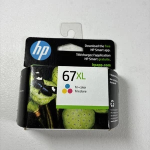 Neu Original HP 67XL Farbe Tintenpatrone, ENVY 6455 DeskJet 2755 Ablaufdatum 03/2024 - Bild 1 von 7