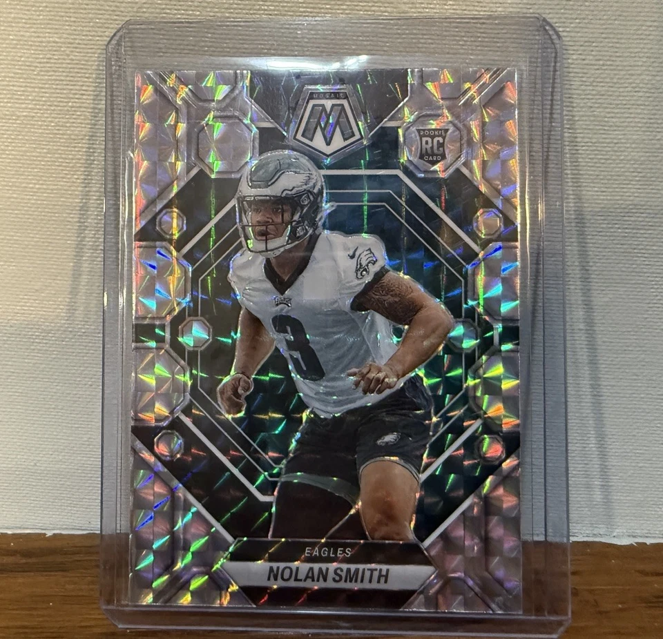Nolan Smith 2023 Panini Mosaic SILVER PRIZM ROOKIE RC Philadelphia Eagles - Image 1 of 1