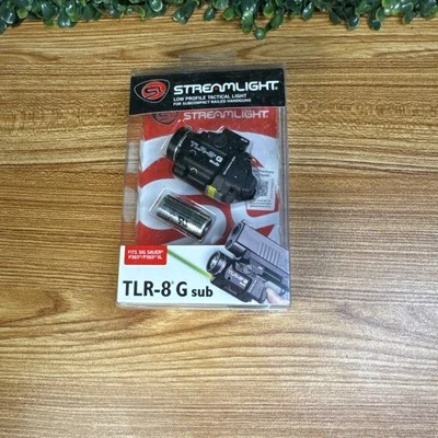Streamlight TLR-8 G Sub 500 Lumen Tactical Light Green Laser Glock - Image 1 of 4