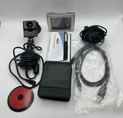 GARMIN NUVI 350 NA Touch Screen Portable GPS w/ Accessories & Bag - WORKS! - Image 1 of 4