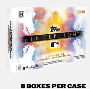 2024 Topps Inception Baseball Hobby Box custodia sigillata preordine (8 SCATOLE) PREORDINE - Foto 1 di 1