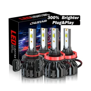 For Cadillac SRX 2010-2016 LED Headlight Kit High+Low Beam Combo 6000K Bulbs Kit - Bild 1 von 24
