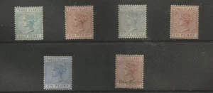 Turks ISLAND 1882-93 Victorian selection of 6 mint cat £180+ - Picture 1 of 2