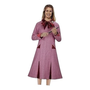 Dolores Umbridge Harry Potter Cosplay Pink Plaid Tweed Look Dress Pockets Medium - Picture 1 of 8