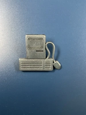 Винтажный 1980-х Apple Macintosh лацкан PIN, металлический, запечатанный, новый!, редкая - Изображение 1 из 4